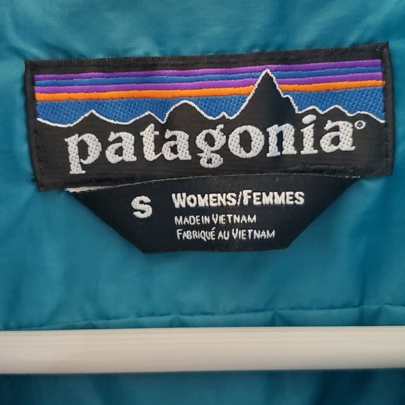 Patagonia Women's Teal Quilted Lightweight Puffer Jacke Sz S - Picture 5 of 6